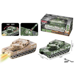 Танк HC 019 A (144/2) 2 кольори, світло, звук, колесо вільного руху, на батарейках, у коробці