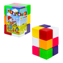 гр Кубик цветной в сетке 111(8) 12 куб. "BAMSIC", в сетке