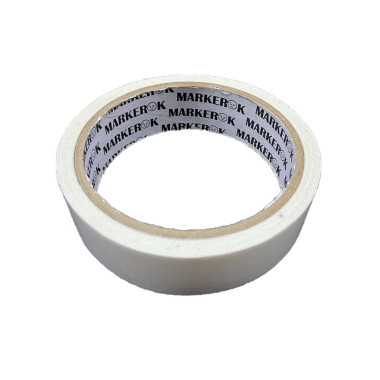Скотч двосторонній 18 мм. 10 м. MarkerOK, основа ПВХ 