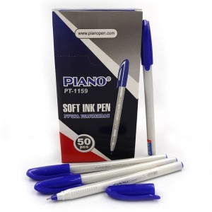 Ручка масляная Piano Correct 0,7мм, синяя, трехгранная PT-1159