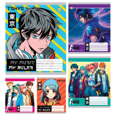 Зошит 18 арк.клітинка Тверда ТЕ41207 Аніме, 20/400, 5к.