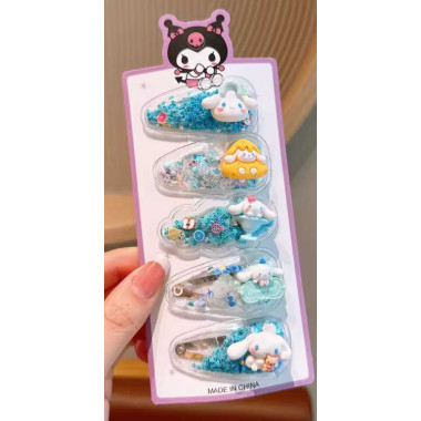 Набор шпилек для волос C 73140 (1000) ЦЕНА ЗА 1 ЛИСТ, герой, 5 штук, в пакете