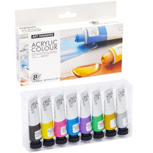 Фарби 22мл "Art Ranger" 8 кольорів "Acryliс metallic" FEA0822-M