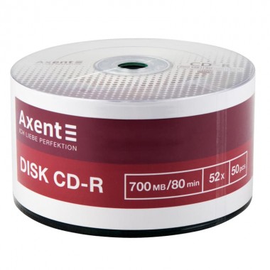 Компакт-диск CD-R 700MB/80min 52X, 50 шт, bulk