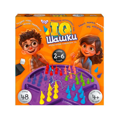 Розвиваюча настільна гра IQ Шашки IQCh-01 (10) Danko Toys
