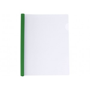 Папка А4 Economix с планкой-зажимом 10 мм (2-65 листов), зеленая