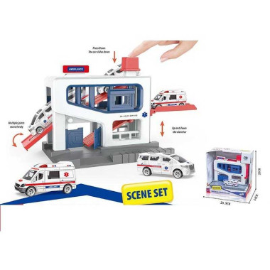 Парковка CM 189-55 (24) "Скорая помощь", машина, в коробке