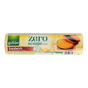 Печенье GULLON без сахара Diet Nature сэндвич с шоколадом 250г, 18шт/ящ