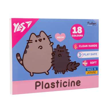 Пластилин, 18 цветов, 360 г Pusheen 540695 Yes