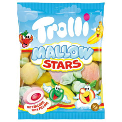 TROLLI Маршмелоу MALLOW STARS 150гр/8шт Штрих код 4000512015215