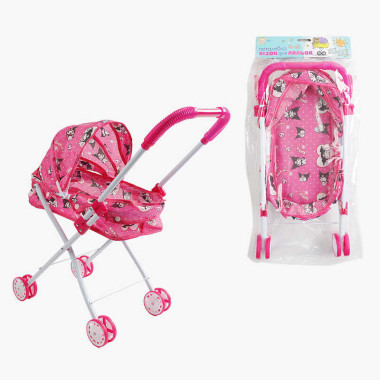 Тележка для кукол ТК 62-032 (24/2) "TK Group", складная конструкция, пупс до 35 см, металлический каркас, в пакете