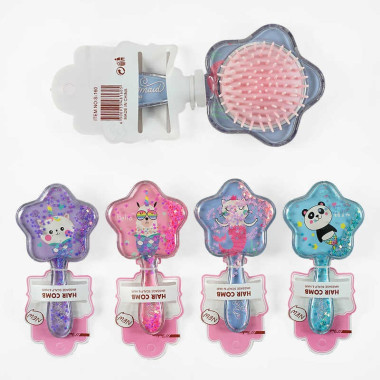 Щетка для волос C 57916 (360) 4 вида, “Сказочное животное”, ВЫДАЕТСЯ ТОЛЬКО МИКС ВИДОВ