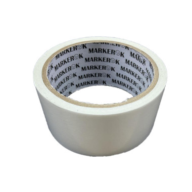 Скотч двухсторонний 45 мм. 10 м. MarkerOK , основа ПВХ 