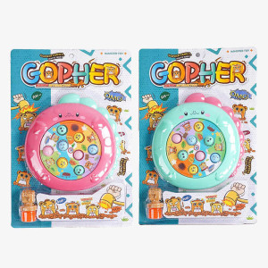 Стукалка 367-29 A (60/2) 2 кольори, "Динозаврик", молоточок, на листі