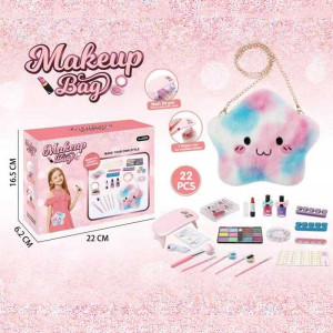 Набір косметики 768-16 (72/2) 22 елементи, пухнаста сумка-зірка, в коробці