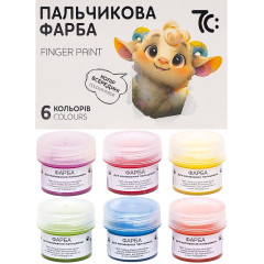 Набір пальчикових фарб 6*16 мл, 7С