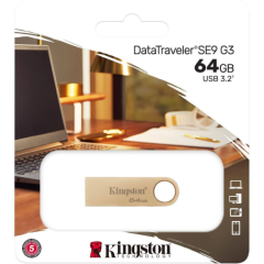 флеш-драйв KINGSTON DT SE9 G3 64GB USB 3.2 Gold