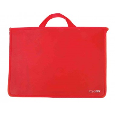 Портфель пластиковий А4 Economix на блискавці, 2 відділення, червоний