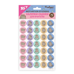 Наклейки-оценки: 2 листа 12,3х19,1 см Pusheen 955396 Yes
