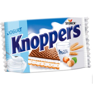 Knoppers вафлі з йогуртом 25г Штрих код 4014400933833