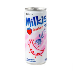 MILKIS напиток газированный клубника 250мл Корея