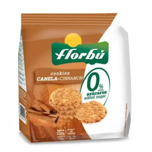 FLORBU Печенье без сахара с корицей 130г (6шт ящ) Штрих код 8411414014736