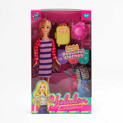 Кукла YL 820-5 (72/2) платья, аксессуары, высота 30 см, в коробке