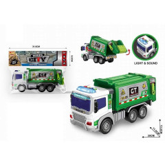 Машина 66-4 B (36) “мусоровоз”, звуки, подсветка, инерция, резиновые колеса, подвижные элементы, в пакете