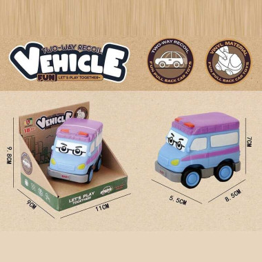 Машинка 2684 A2 (144) виниловый материал, инерция, двустороннее движение, в коробке