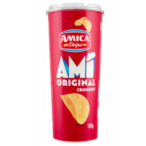 Чипсы Amica 100гр Original (ящ 16шт) Штрих код 8008714008130