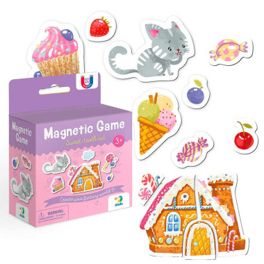 гр Магнитная игра "Котик-сладочик" 200233 (60) "DoDo", 20 магнитов, в коробке