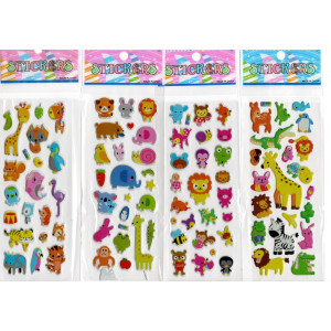 Наклейки детские Животные №3 19,8х7см