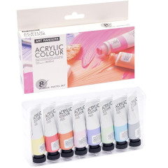 Фарби 22мл "Art Ranger" 8 кольорів "Acryliс   pastel" FEA0822-P