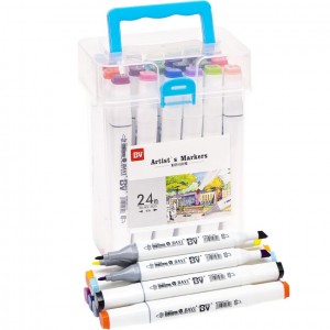 Набір скетч-маркерів  24 кольори 820-24 в пластиковому боксі