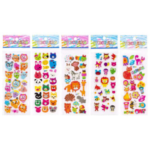 Наклейки детские JF Прозрачная Мультики