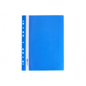 Папка-скоросшиватель А4 Economix с перфорацией, фактура "глянец", синяя E31510-02
