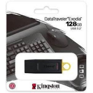 флеш-драйв KINGSTON DT Exodia 128GB USB 3.2 Black/Yellow