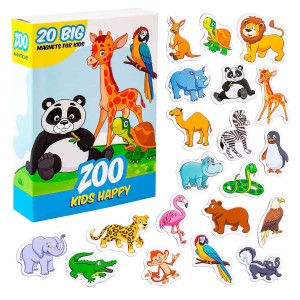 Набор магнитов ML4031-01 EN(70) "Magdum", "Kids Happy Zoo", англ. язык, в коробке