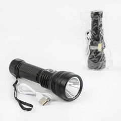 Фонарь светодиодный C 56761 (160) аккумуляторный, 4 режима работы, USB-кабель, в пакете