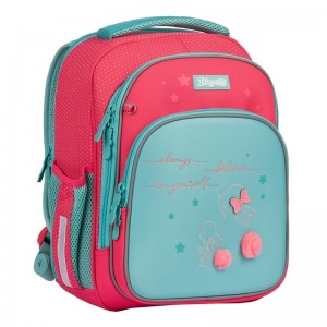 Рюкзак шкільний 1Вересня S-106 Bunny, рожевий/бірюзовий