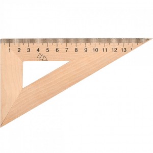 Треугольник 16 см деревянный (30 * 90 * 60) TD-1636