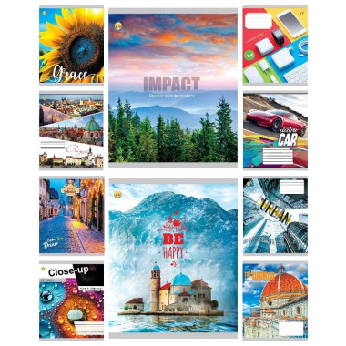 Зошит 96 арк. лінія Люкс ТЕ12742 Мікс 96ЛінЛюкс2, 10/120 10к.