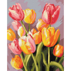 Картина по номерам. "Весенний букет" 40х50см