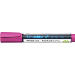 Маркер для дошок та фліпчартів SCHNEIDER MAXX 290 2-3 мм, малиновий