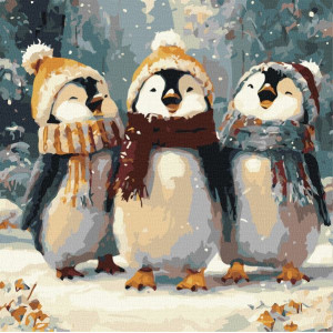 Картина по номерам "Счастливое пение" 40х40см