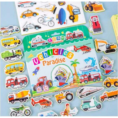 Магниты M 50544 (68) 42 элемента, "Транспорт", толщина: 0.5 см, мягкие магниты, в коробке