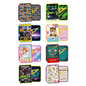 Папка для труда А4 на змейке ламинированная