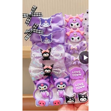 Резинки для волос C 73137 (1000) ЦЕНА ЗА 1 ЛИСТ, герой, 12 штук, в пакете