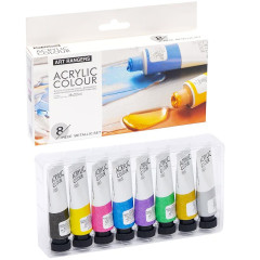Фарби 22мл "Art Ranger" 8 кольорів "Acryliс metallic" FEA0822-M