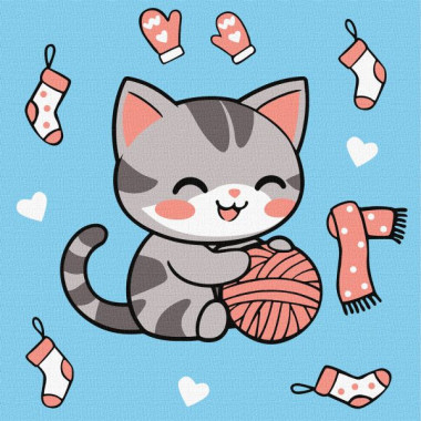 Картина за номерами для дітей "Гарячі перегони" 25x25см